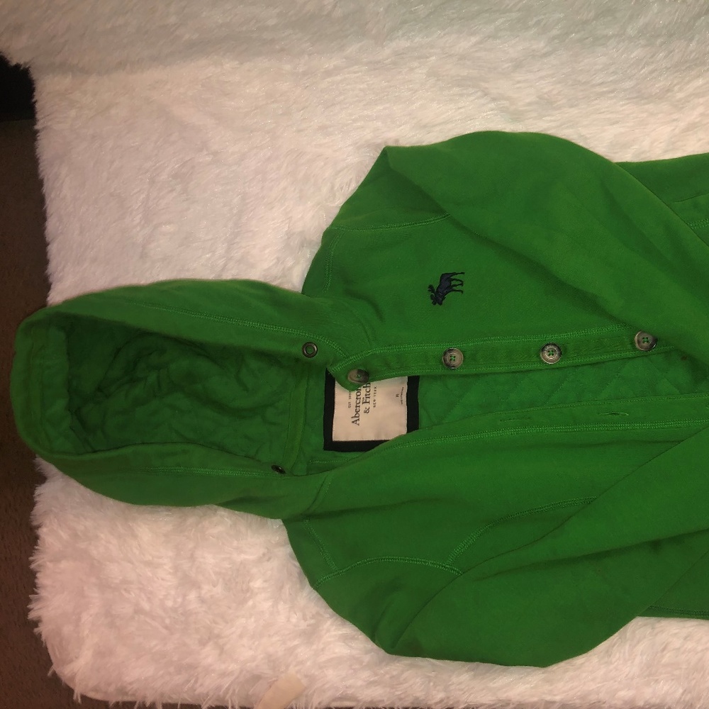 green sweater